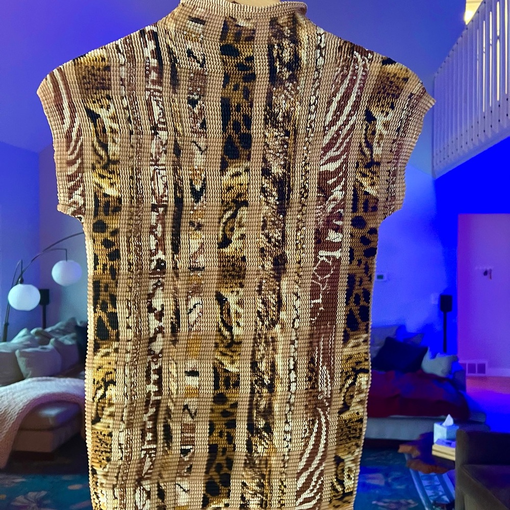 Y2K vintage Animal Print stretchy Top